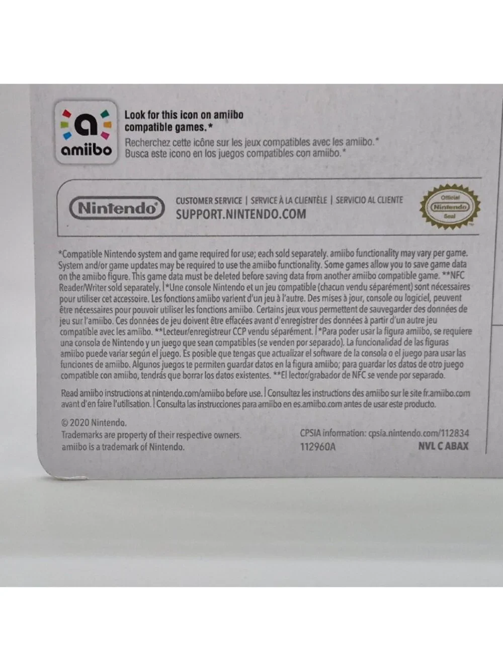 Cat Peach amiibo Nintendo Super Mario 3D World Figure Switch 3DS Wii U New